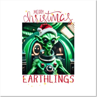 Merry christmas earthlings Posters and Art